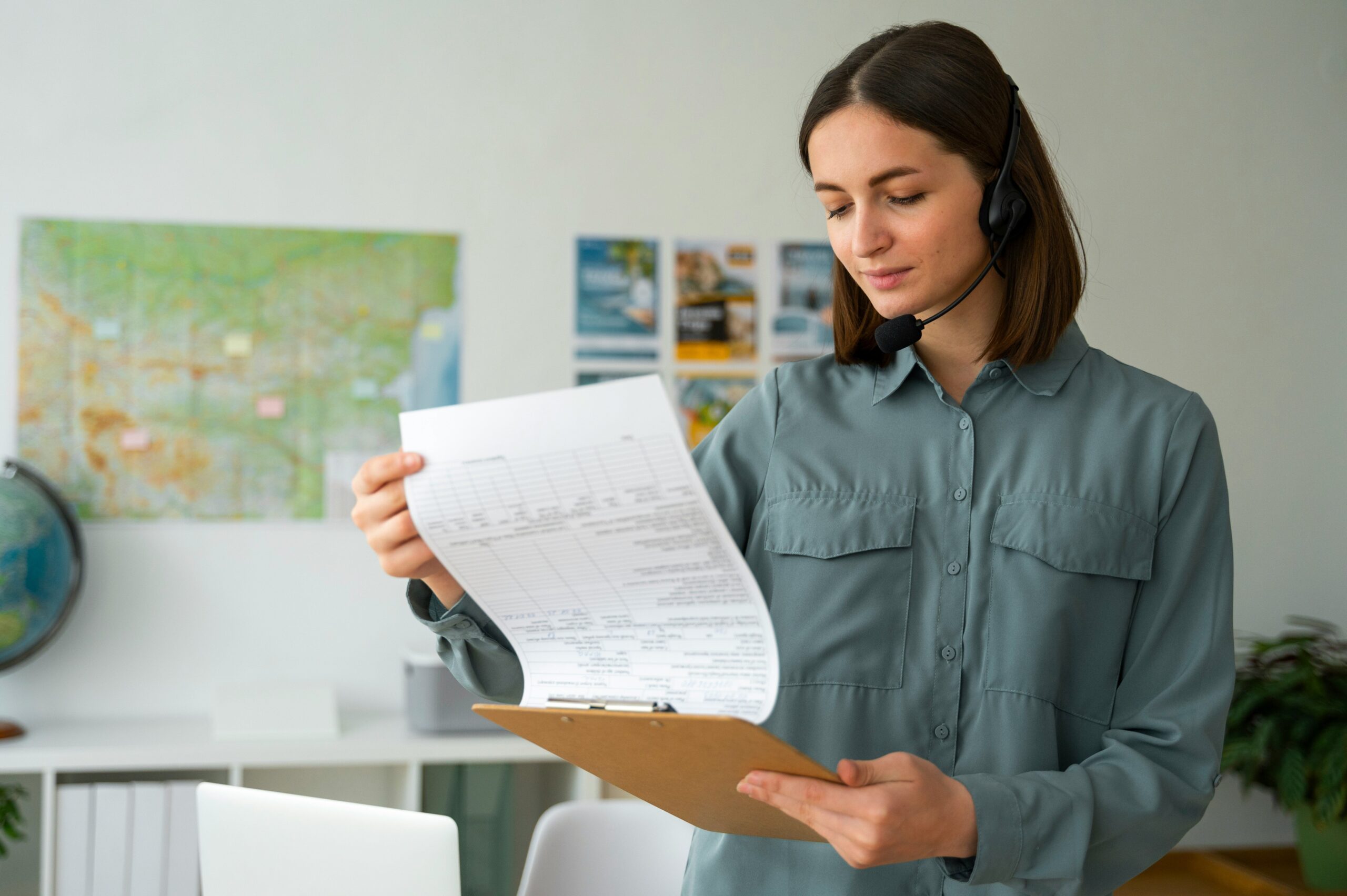 Documents related to homeowner insurance spread across a desk.