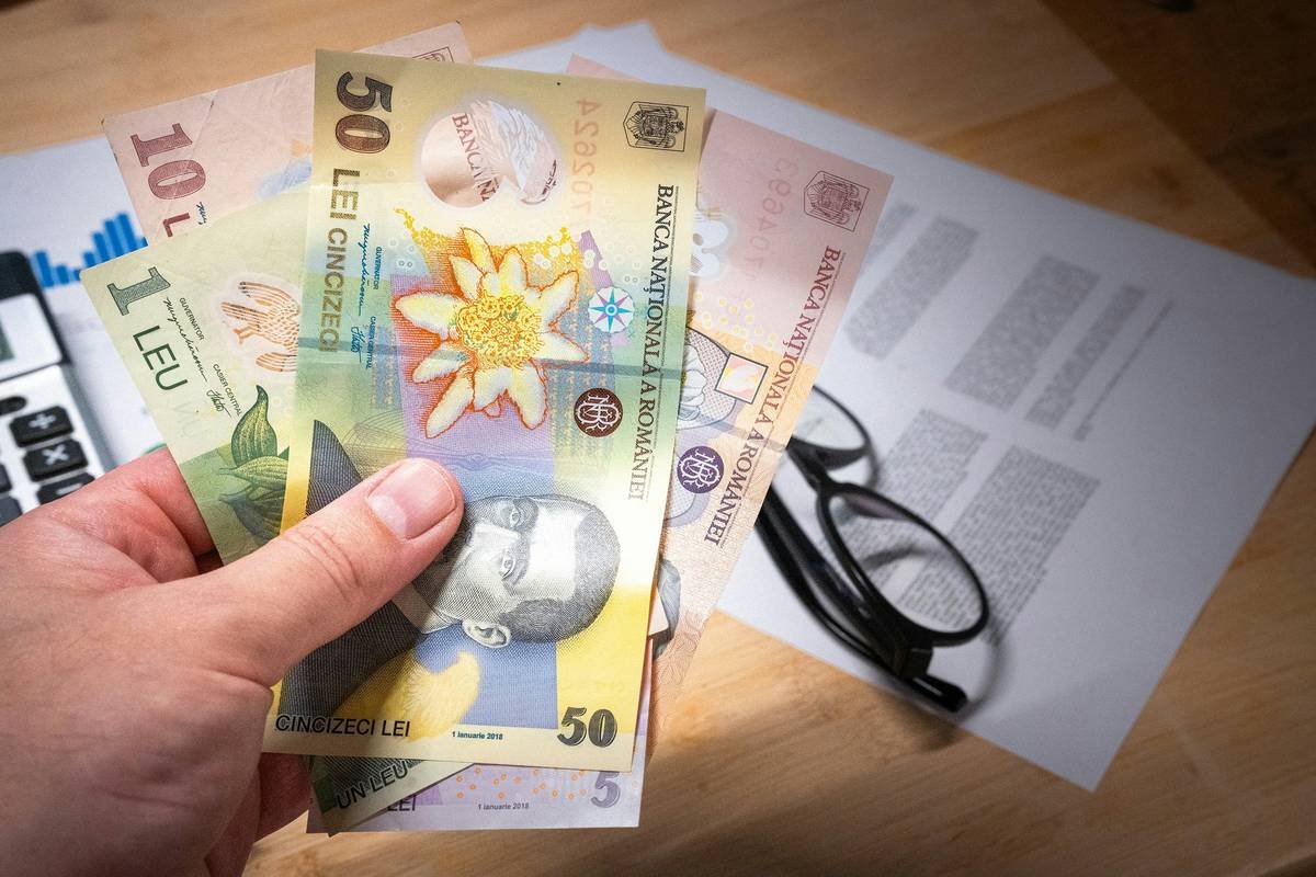 real estate transaction, romanian currency banknotes