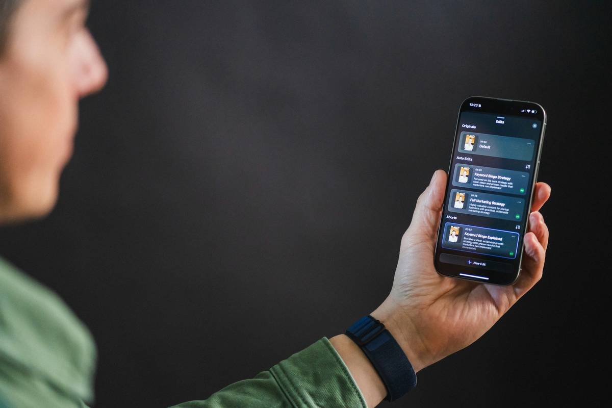 Shot in the Detail studio while editing a talking head video with AI Auto Edit. Detail makes it easy to record, edit, and share professional video podcasts — all in one app.